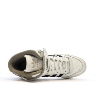 Baskets Ecrus Homme Adidas Forum Mid vue 4