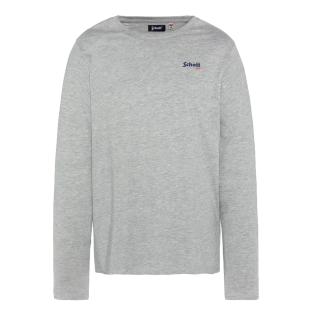 T-shirt Gris Homme Schott BRODEDML pas cher