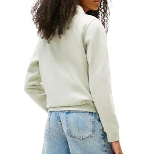 Sweat Vert Femme Tommy Hilfiger Flag Crew vue 2