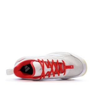 Chaussures de Tennis Blanc/Rouge Femme Adidas Avaflash vue 0