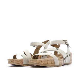 Sandales Grises Clair Femme Chattawak Laspinas vue 0