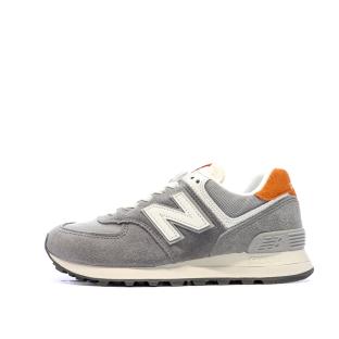 ML574 Baskets Gris/Orange Garçon New Balance vue 0
