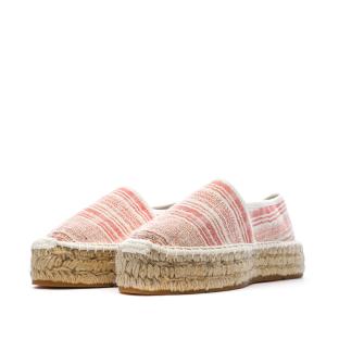 Espadrilles Blanches/Rouges Femme Pare Gabia Aduna vue 0