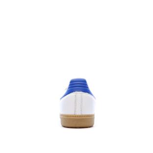 Baskets Blanches/Bleu Garçon/Fille Adidas Samba vue 3