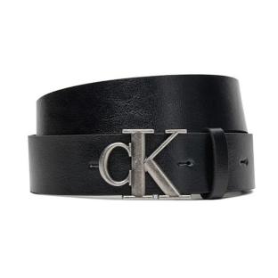 Ceinture Noir/Argent Homme Calvin Klein Jeans Ck Buckle Tumbled 35 vue 0