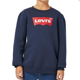 Sudadera azul marino para niño de Levi's, corte recto, con mangas de murciélago ver 0
