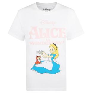 T-Shirt Blanc Femme Disney Alice Spring Classic vue 0