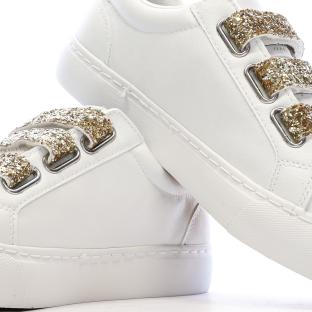 Baskets Blanche/Doré Femme Kaporal Tippyk vue 0