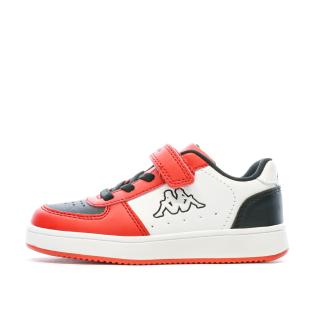 Baskets Blanc/Rouge Garçon KAPPA Malone pas cher