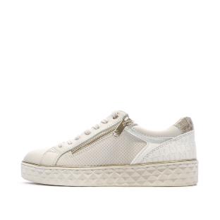Baskets Beige Femme Marco Tozzi Cream Comb vue 0