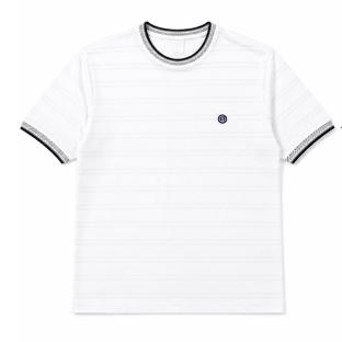 T-Shirt Blanc Homme RMS26 Rayures vue 0