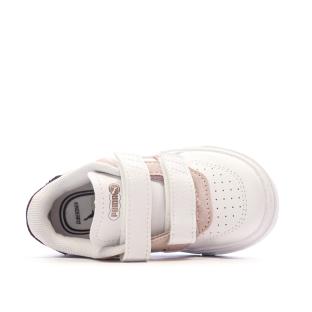 Baskets Blanc/Rose Puma Cali Court Match vue 4