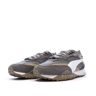 Baskets Grises/Blanches Homme Puma Blktop vue 6