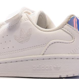 Baskets Blanche/Argent Fille Adidas NY 90 CF vue 7