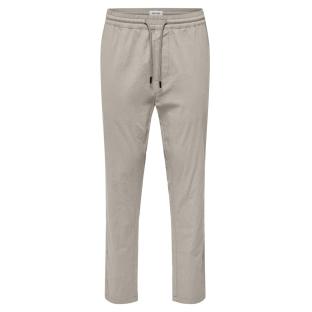 Pantalon fluide Beige Homme Only & Sons Capri pas cher