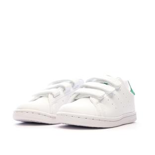Baskets Blanches/Vertes Garçon/Fille Adidas Stan Smith vue 6