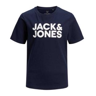 T-shirt Marine Garçon Jack & Jones Corp pas cher