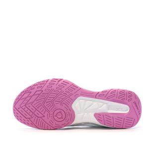 Chaussures de sport en salle Blanches/Rose/Bleu Femme Hummel Speed Court vue 5