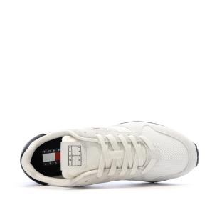 Weiße/marineblaue Herren-Sneaker Tommy Hilfiger Eva Runner Leather Ansicht 0
