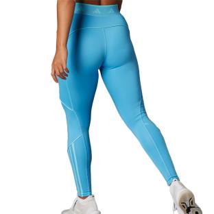 Legging Turquoise Femme Adidas Hyglm vue 2