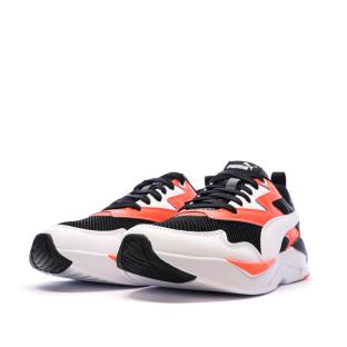 Baskets Noires/Blanches/Oranges Garçon Puma X-ray vue 6
