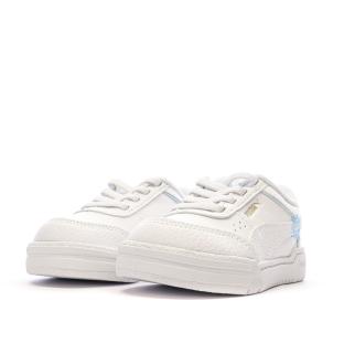 Baskets Blanches/Bleu Fille Puma Pro Sport vue 6