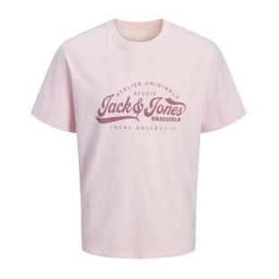 T-Shirt Rose Homme Jack & Jones Jordean vue 0