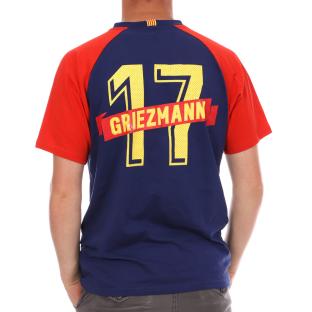 T-shirt Marine Homme Griezmann FC Barcelone vue 2