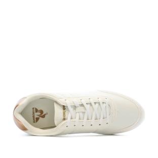 Baskets Blanches Femme Le Coq Sportif Racerone vue 4