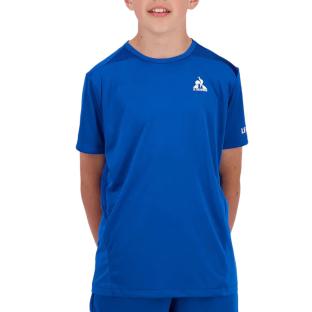 Maillot de Sport Bleu Garçon Le Coq Sportif Tennis vue 0