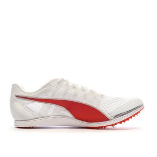Baskets Blanches/Rouges Homme Puma Evospeed vue 2