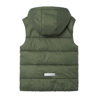 Doudoune sans manche Kaki Garçon Name it Vest vue 2