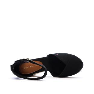 Sandales Noires Femme Tommy Hilfiger Wedges vue 4