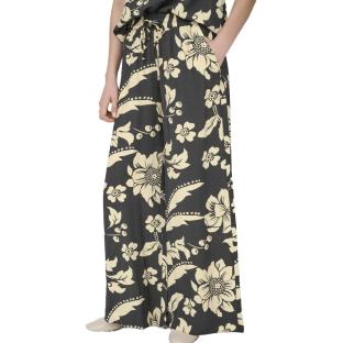 Pantalon fluide Imprimé Noir/Beige Femme JDY Life Palazzo vue 0