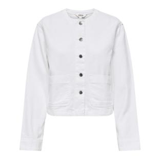 Veste en Jean Blanc Femme Only Palma vue 0