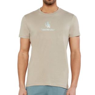 T-shirt Beige Homme Calvin Klein Jeans Shadow pas cher