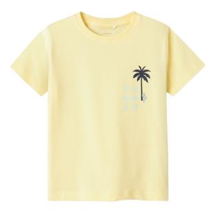T-shirt Jaune Fille Name it Jerko pas cher