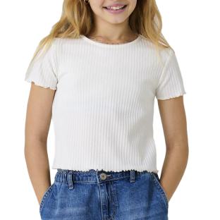 T-shirt Blanc Fille Only Nella pas cher
