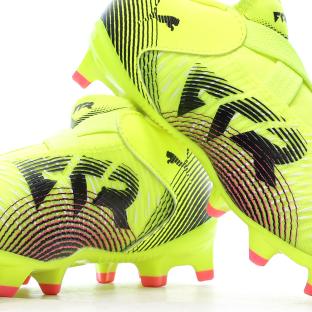 Chaussures de Foot Jaunes Junior Puma Future 8 Match Ll FG vue 0
