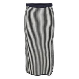 Jupe Marine à Rayures Femme Vero Moda Gold Pinstripe vue 0