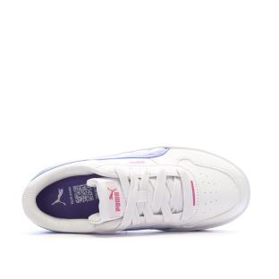Zapatillas blancas/moradas para niña Puma Carina Street Bouncy ver 0