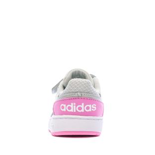 Baskets Grise Fille Adidas Hoops 2.0 vue 3