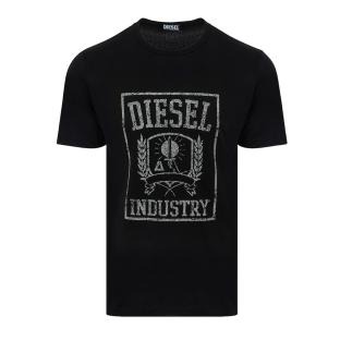 T-shirt Noir Homme Diesel RPATI pas cher