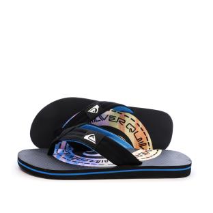 Tongs Noires/Bleu Homme Quiksilver Molokai pas cher