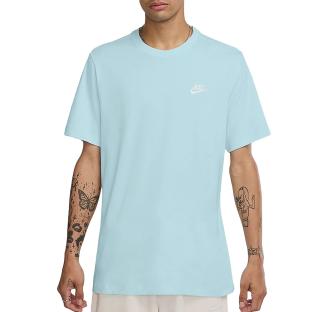T-shirt Bleu turquoise Homme Nike M Nsw Club Tee pas cher
