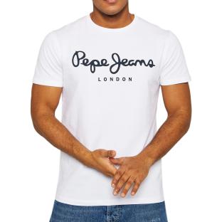 T-shirt Blanc Homme Pepe Jeans Original Stretch pas cher