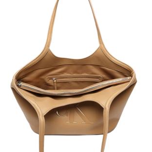 Calvin Klein Jeans Bold CK Shopper Camel Women’s Handbag Photo of the Espace des Marques %store% store - view of %key%