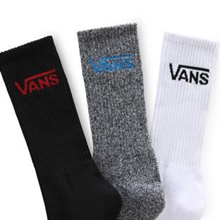 X3 Lot de Chaussettes Noires/Grises/Blanches Mixte Vans Mn Vans Crew vue 0