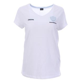Racing 92 T-Shirt Rugby Blanc Femme Kappa pas cher