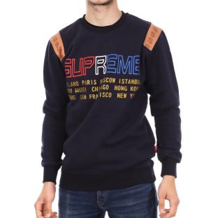 Sweat marine homme Supreme Grip Spike pas cher